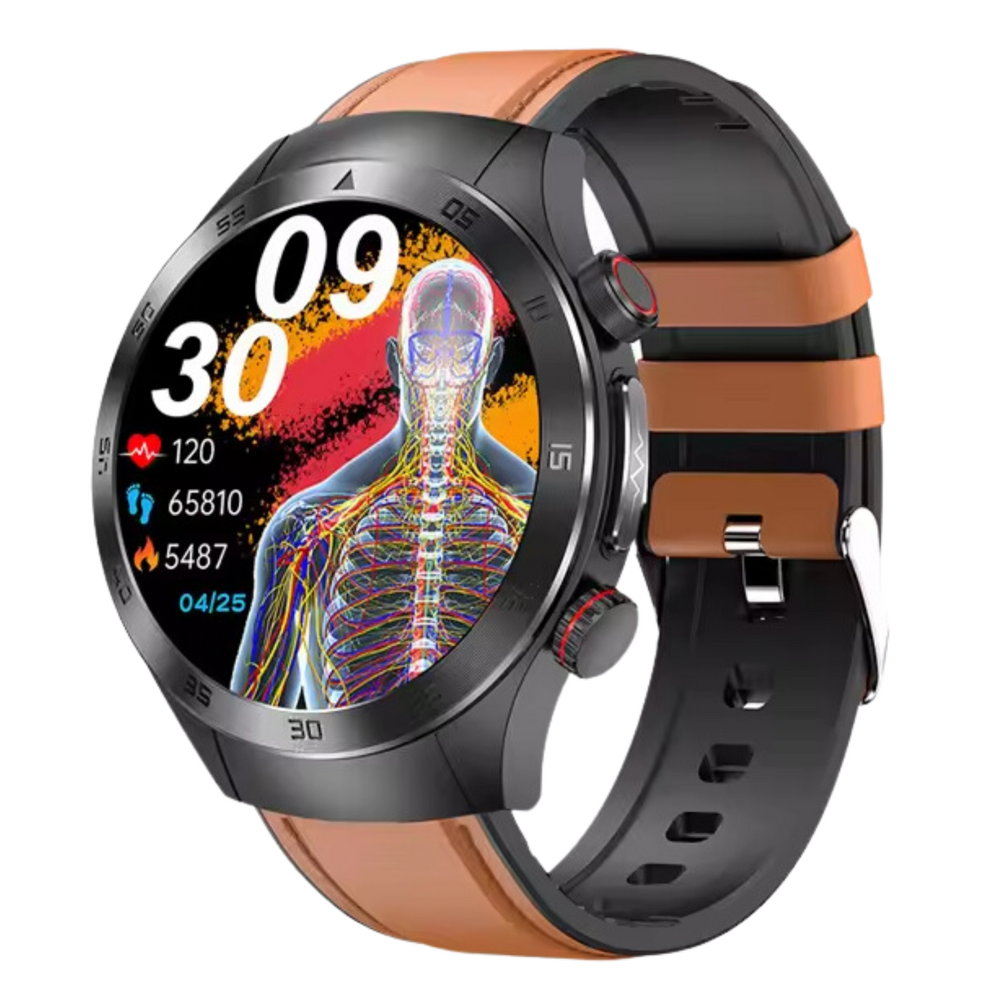 Aouhra® HealthWave Max - Best Medical Diagnosis Smart Watch, Blood Lipids Uric Acid Blood Glucose watch, ECG+PPG Fitness Tracker