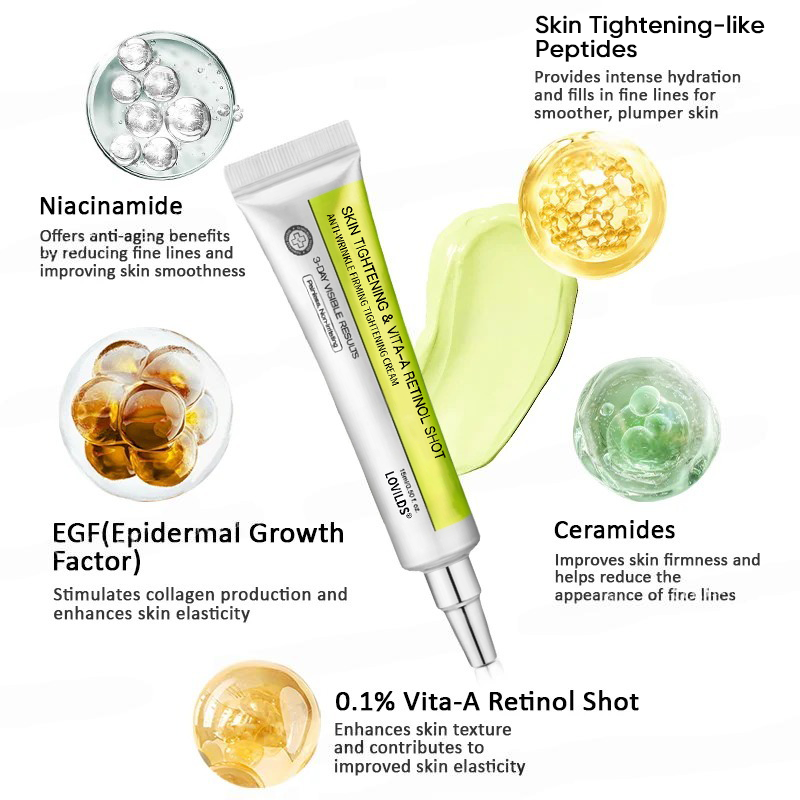 👨‍⚕️Made and shipped from the USA 💫LOVILDS® Skin Tightening & Vita-A Retinol Retinol shot Anti-Wrinkle Firming Tightening cream - Last Day Promotion 70% OFF