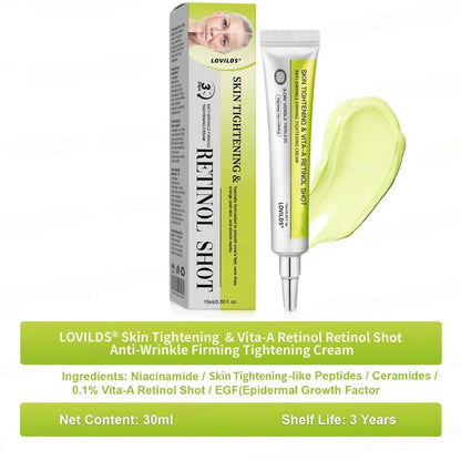 👨‍⚕️Made and shipped from the USA 💫LOVILDS® Skin Tightening & Vita-A Retinol Retinol shot Anti-Wrinkle Firming Tightening cream - Last Day Promotion 70% OFF