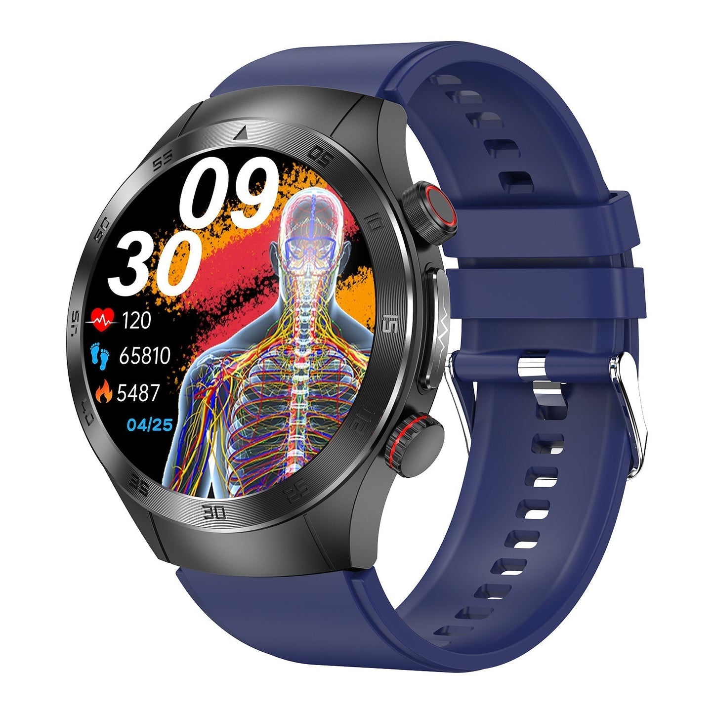 Aouhra® HealthWave Max - Best Medical Diagnosis Smart Watch, Blood Lipids Uric Acid Blood Glucose watch, ECG+PPG Fitness Tracker