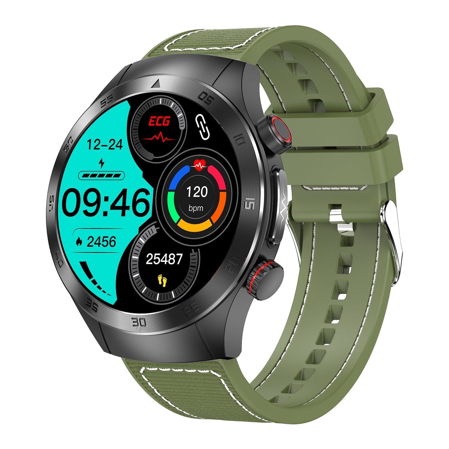Aouhra® HealthWave Max - Best Medical Diagnosis Smart Watch, Blood Lipids Uric Acid Blood Glucose watch, ECG+PPG Fitness Tracker